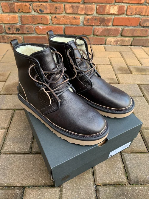 Men s Ugg x Horween Leather Harkley Pinnacle Boot Review The Mensch